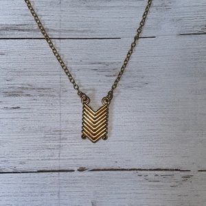 Chevron Pendant Necklace